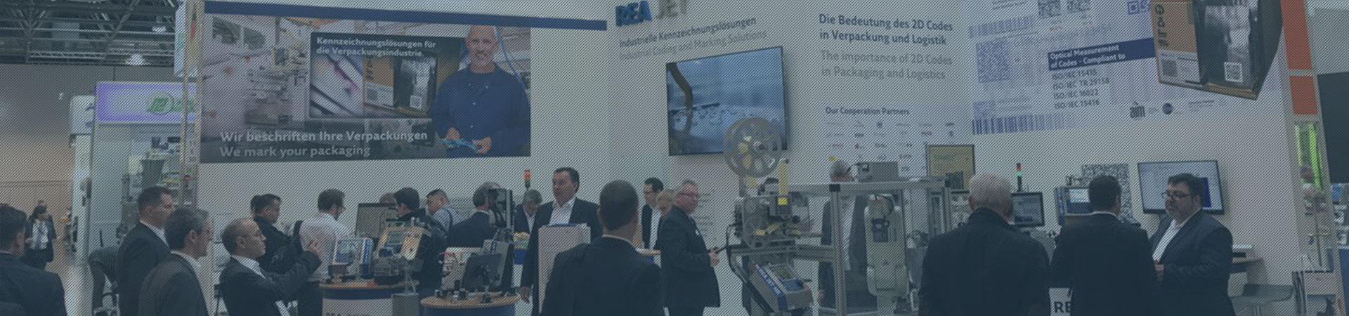 Coding and marking solutions from REA JET presented at trade shows around the world